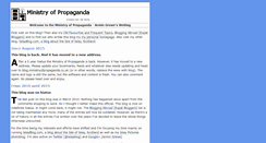 Desktop Screenshot of ministryofpropaganda.co.uk