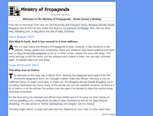 Tablet Screenshot of ministryofpropaganda.co.uk
